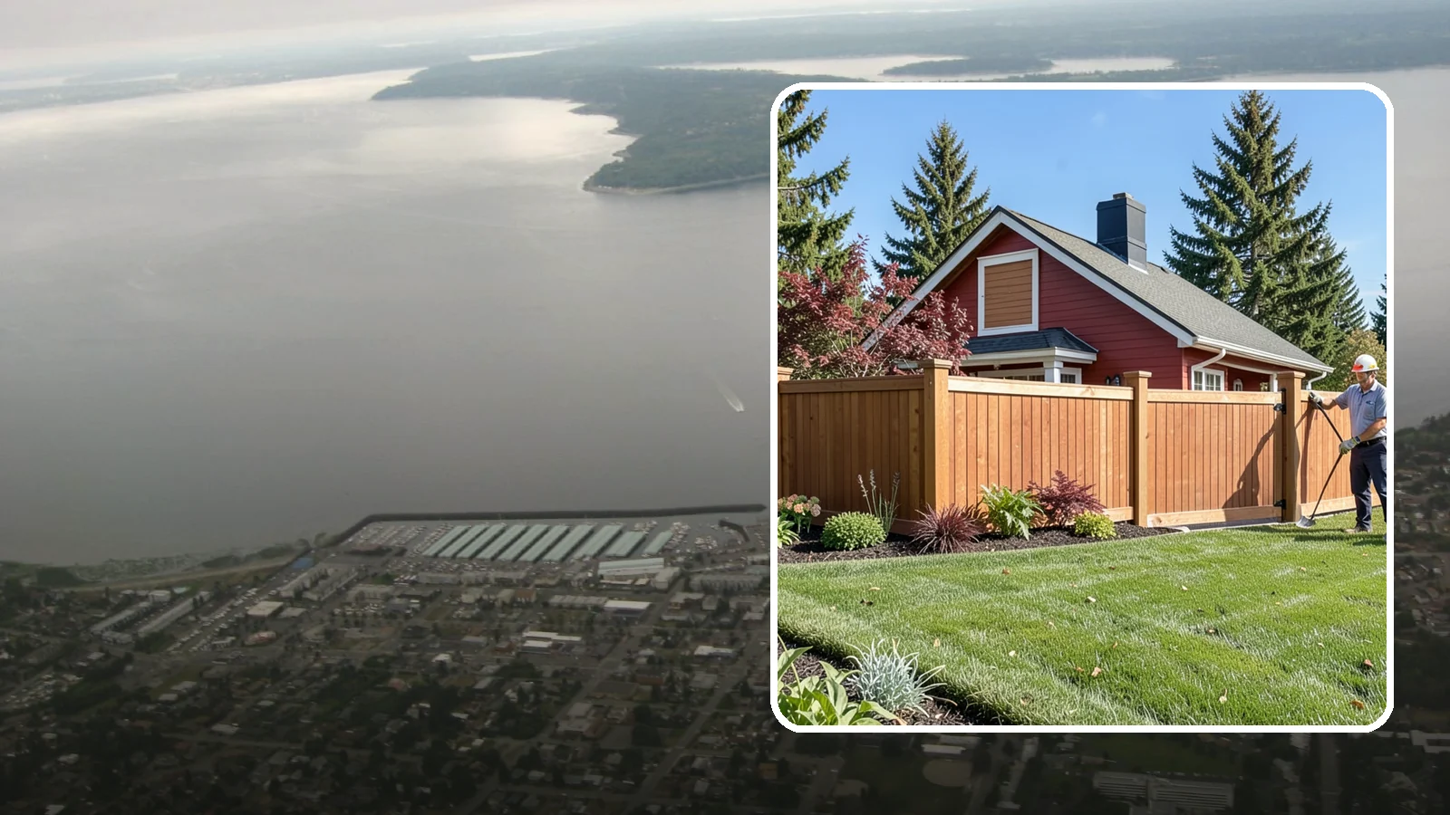 Wood Fence Installation in Des Moines, King County, WA - We build classic wood fences using Western red cedar and treated framing chosen to stand up to Puget Sound weather.