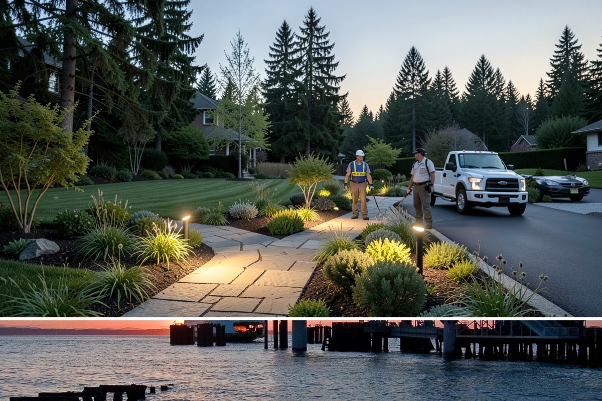 Wood Fence Installation in Edmonds, Snohomish County, WA - Summer and early fall give footings the driest cure, but cedar installs well most of the year with breaks for heavy Northwest...