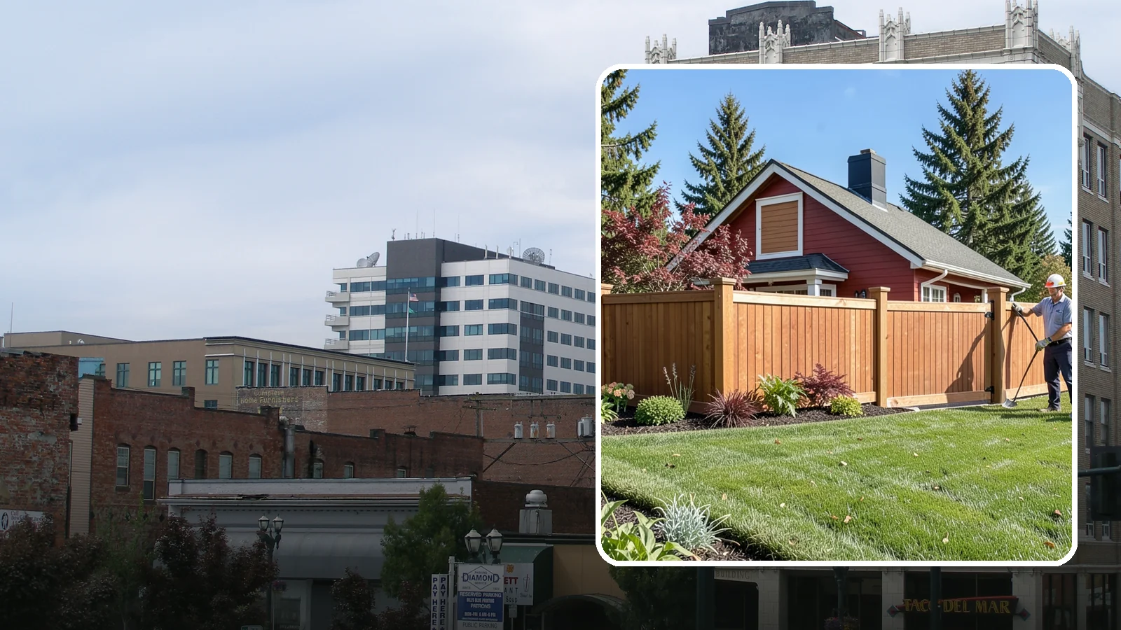 Wood Fence Installation in Everett, Snohomish County, WA - We build classic wood fences using Western red cedar and treated framing chosen to stand up to Puget Sound weather.