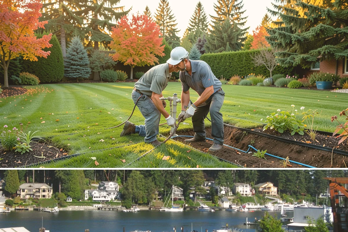 Wood Fence Installation in Gig Harbor, Pierce County, WA - Summer and early fall give footings the driest cure, but cedar installs well most of the year with breaks for heavy Northwest...
