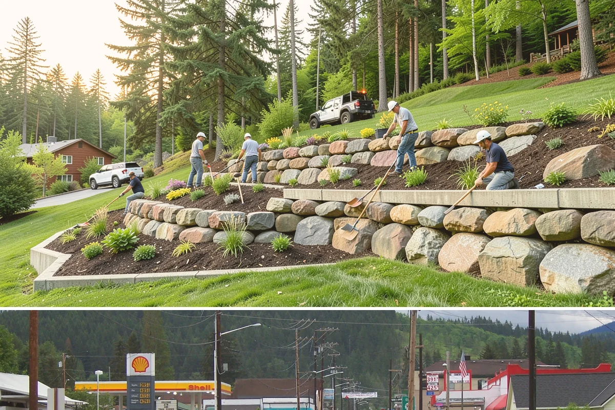 Wood Fence Installation in Granite Falls, Snohomish County, WA - Summer and early fall give footings the driest cure, but cedar installs well most of the year with breaks for heavy Northwest...