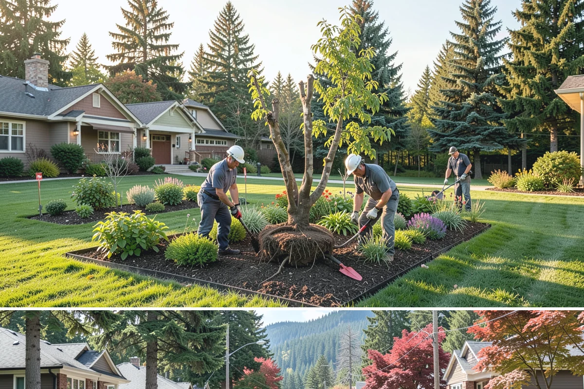 Wood Fence Installation in Hunts Point, King County, WA - Summer and early fall give footings the driest cure, but cedar installs well most of the year with breaks for heavy Northwest...