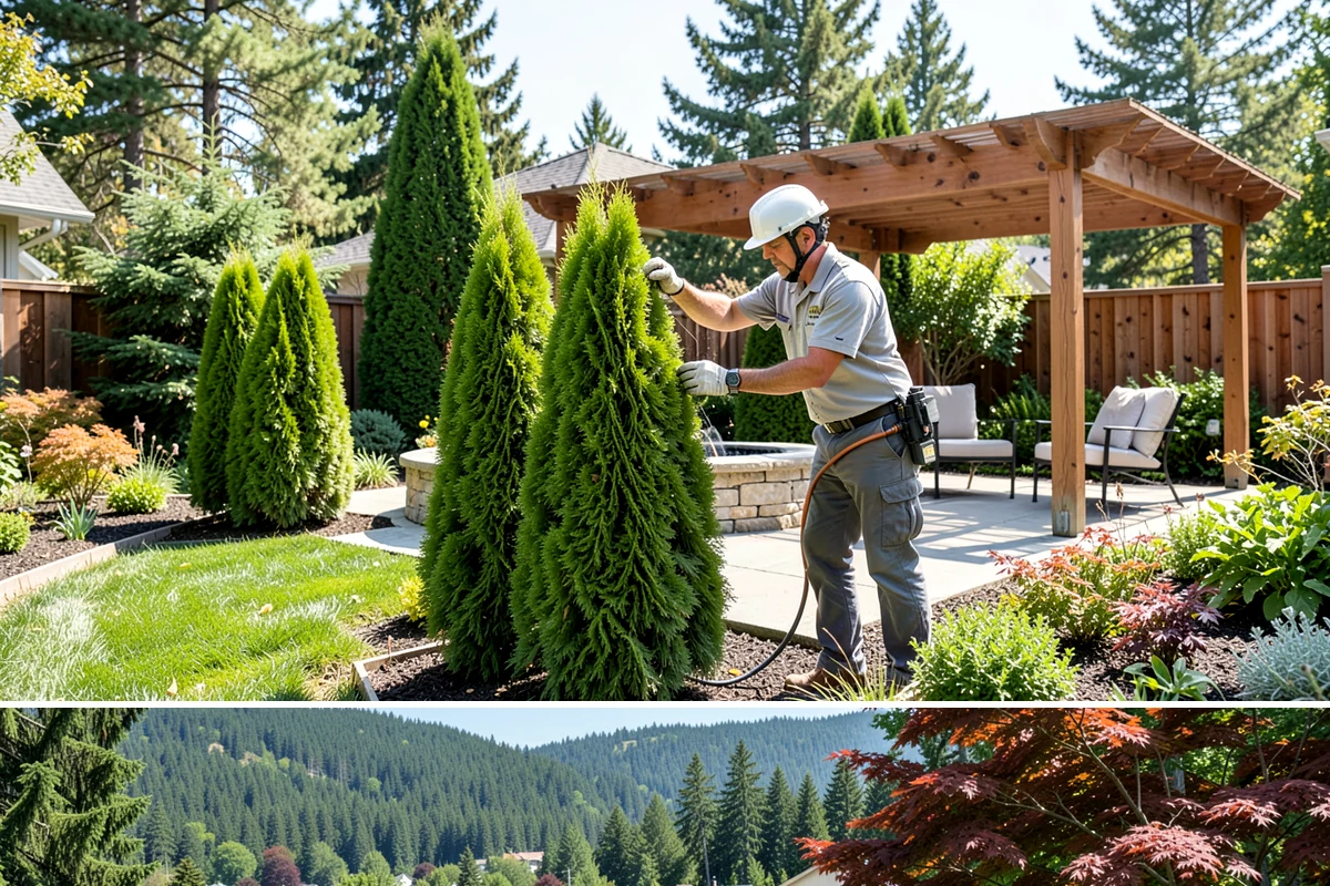 Wood Fence Installation in Index, Snohomish County, WA - Summer and early fall give footings the driest cure, but cedar installs well most of the year with breaks for heavy Northwest...