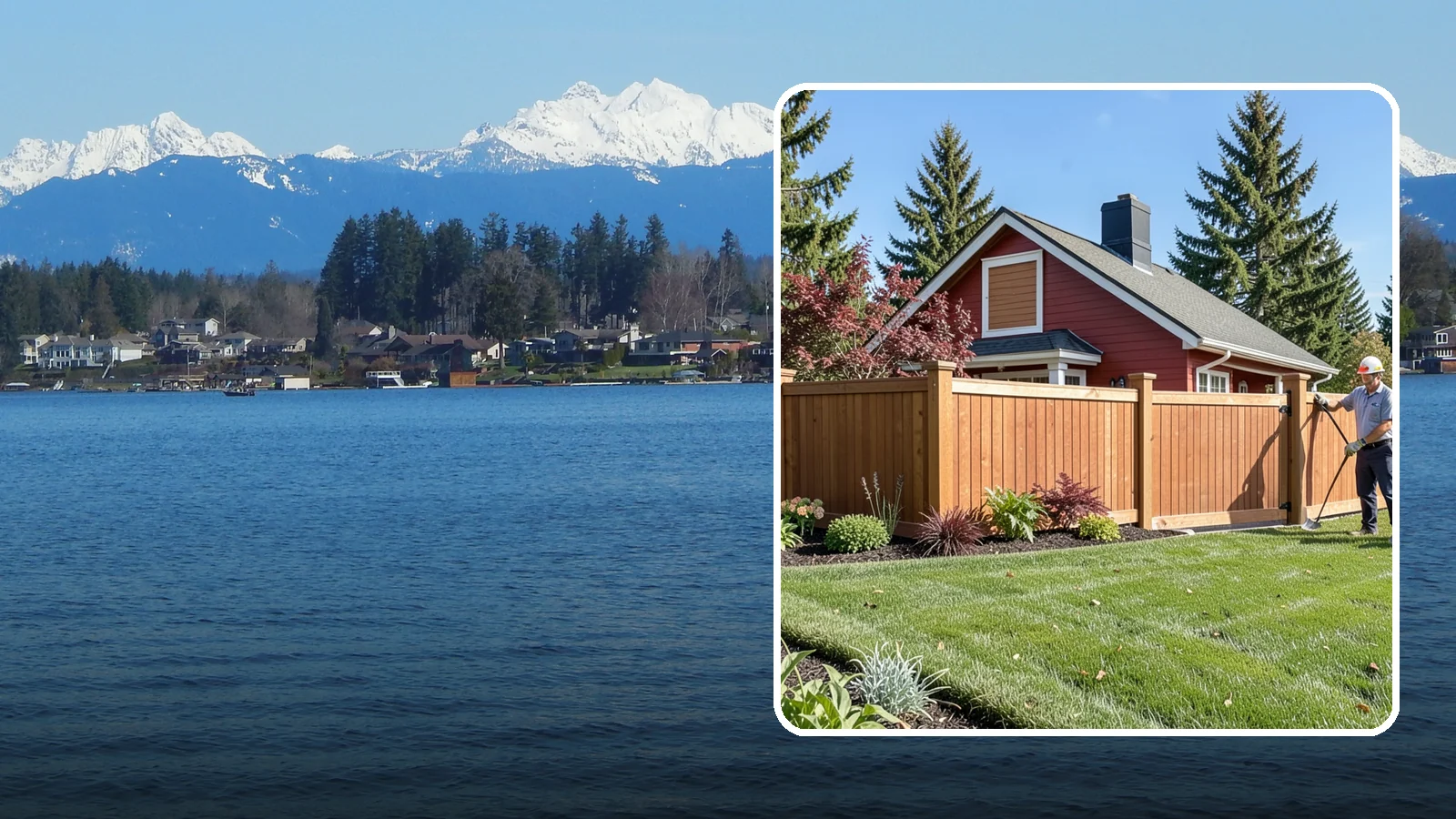 Wood Fence Installation in Lake Stevens, Snohomish County, WA - We build classic wood fences using Western red cedar and treated framing chosen to stand up to Puget Sound weather.