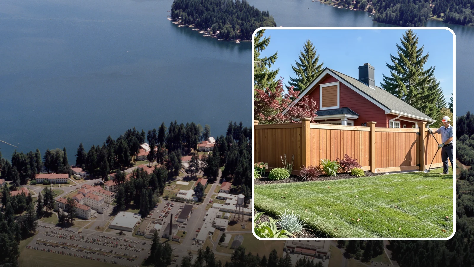 Wood Fence Installation in Lakewood, Pierce County, WA - We build classic wood fences using Western red cedar and treated framing chosen to stand up to Puget Sound weather.