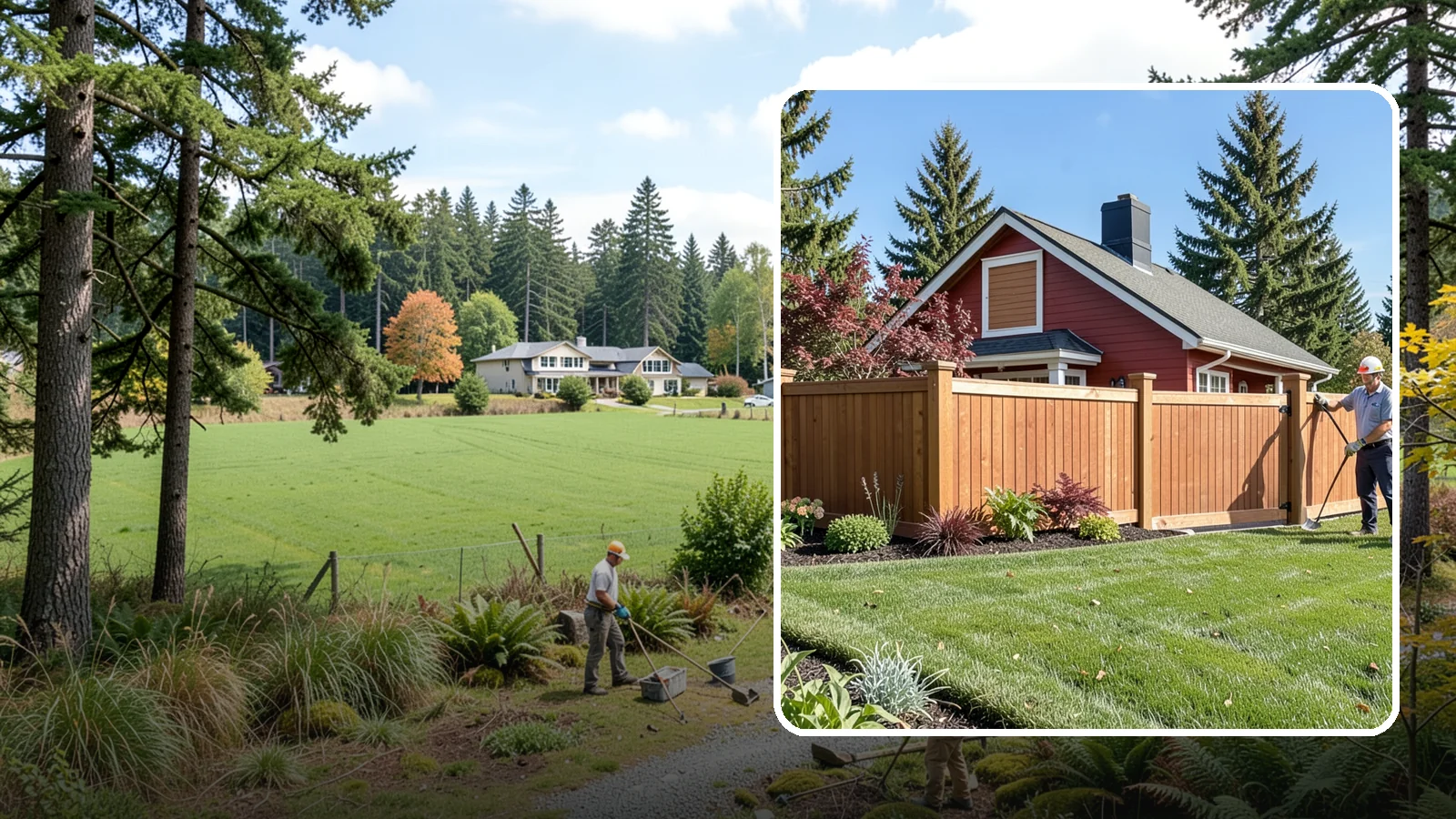Wood Fence Installation in Lyman, Skagit County, WA - We build classic wood fences using Western red cedar and treated framing chosen to stand up to Puget Sound weather.