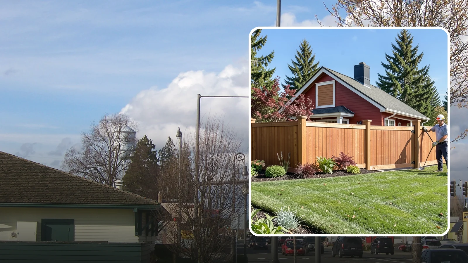 Wood Fence Installation in Marysville, Snohomish County, WA - We build classic wood fences using Western red cedar and treated framing chosen to stand up to Puget Sound weather.