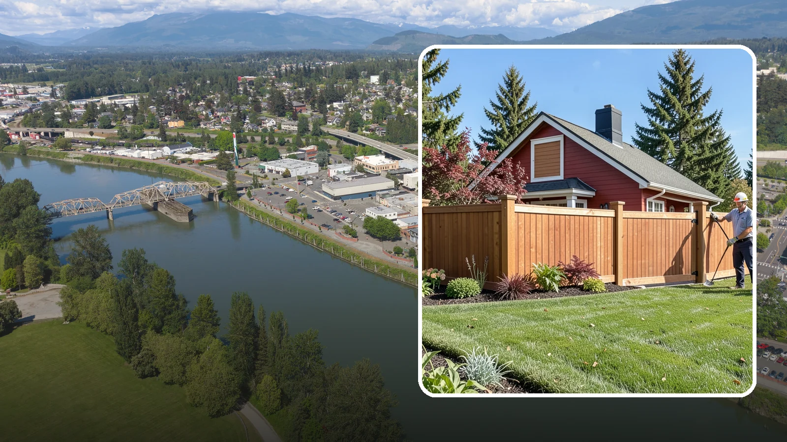 Wood Fence Installation in Mount Vernon, Skagit County, WA - We build classic wood fences using Western red cedar and treated framing chosen to stand up to Puget Sound weather.