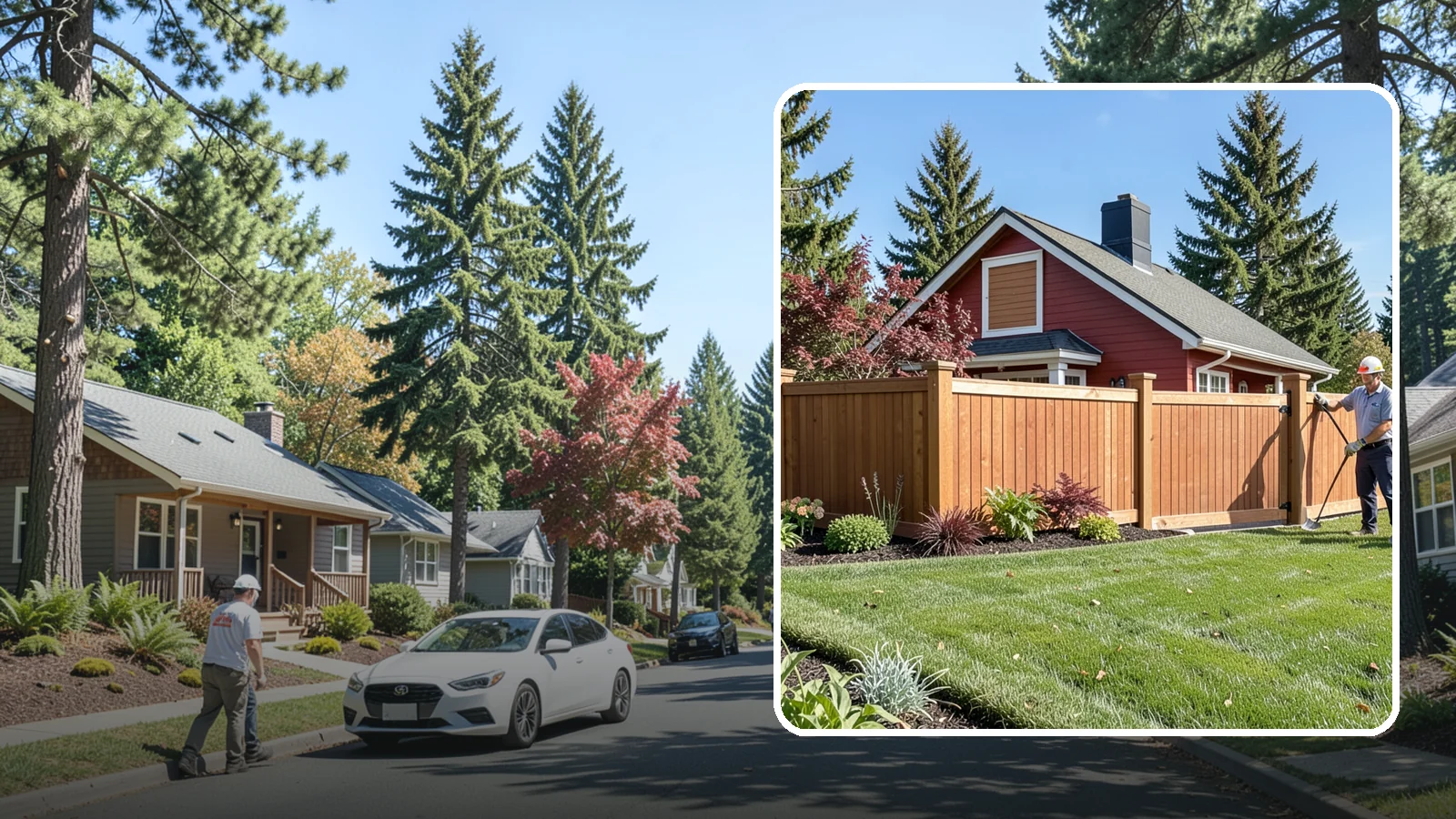 Wood Fence Installation in Orting, Pierce County, WA - We build classic wood fences using Western red cedar and treated framing chosen to stand up to Puget Sound weather.