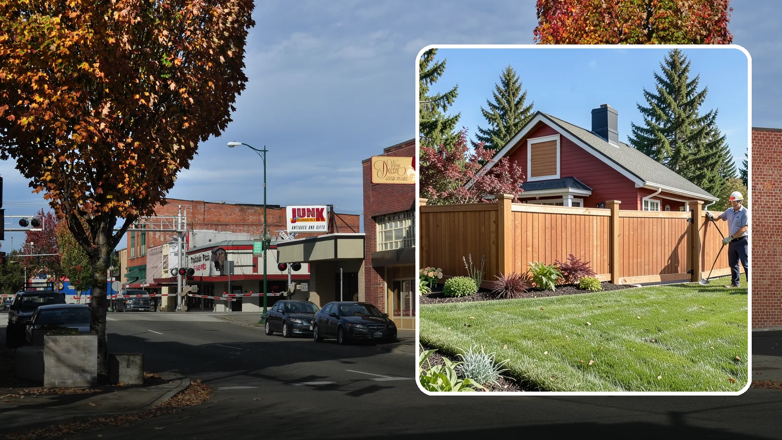 Wood Fence Installation in Puyallup, Pierce County, WA - We build classic wood fences using Western red cedar and treated framing chosen to stand up to Puget Sound weather.