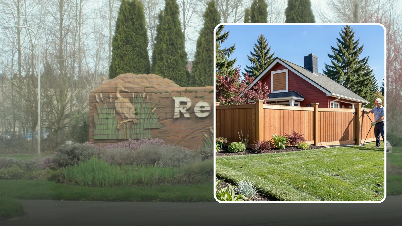 Wood Fence Installation in Renton, King County, WA - We build classic wood fences using Western red cedar and treated framing chosen to stand up to Puget Sound weather.