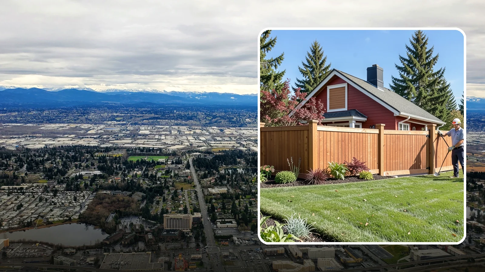 Wood Fence Installation in SeaTac, King County, WA - We build classic wood fences using Western red cedar and treated framing chosen to stand up to Puget Sound weather.