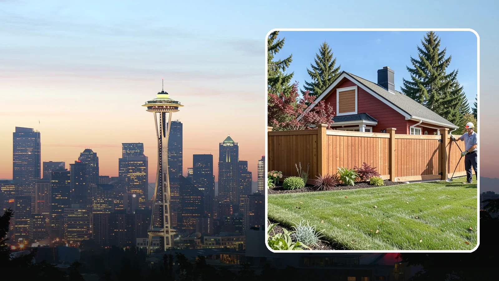 Wood Fence Installation in Seattle, King County, WA - We build classic wood fences using Western red cedar and treated framing chosen to stand up to Puget Sound weather.