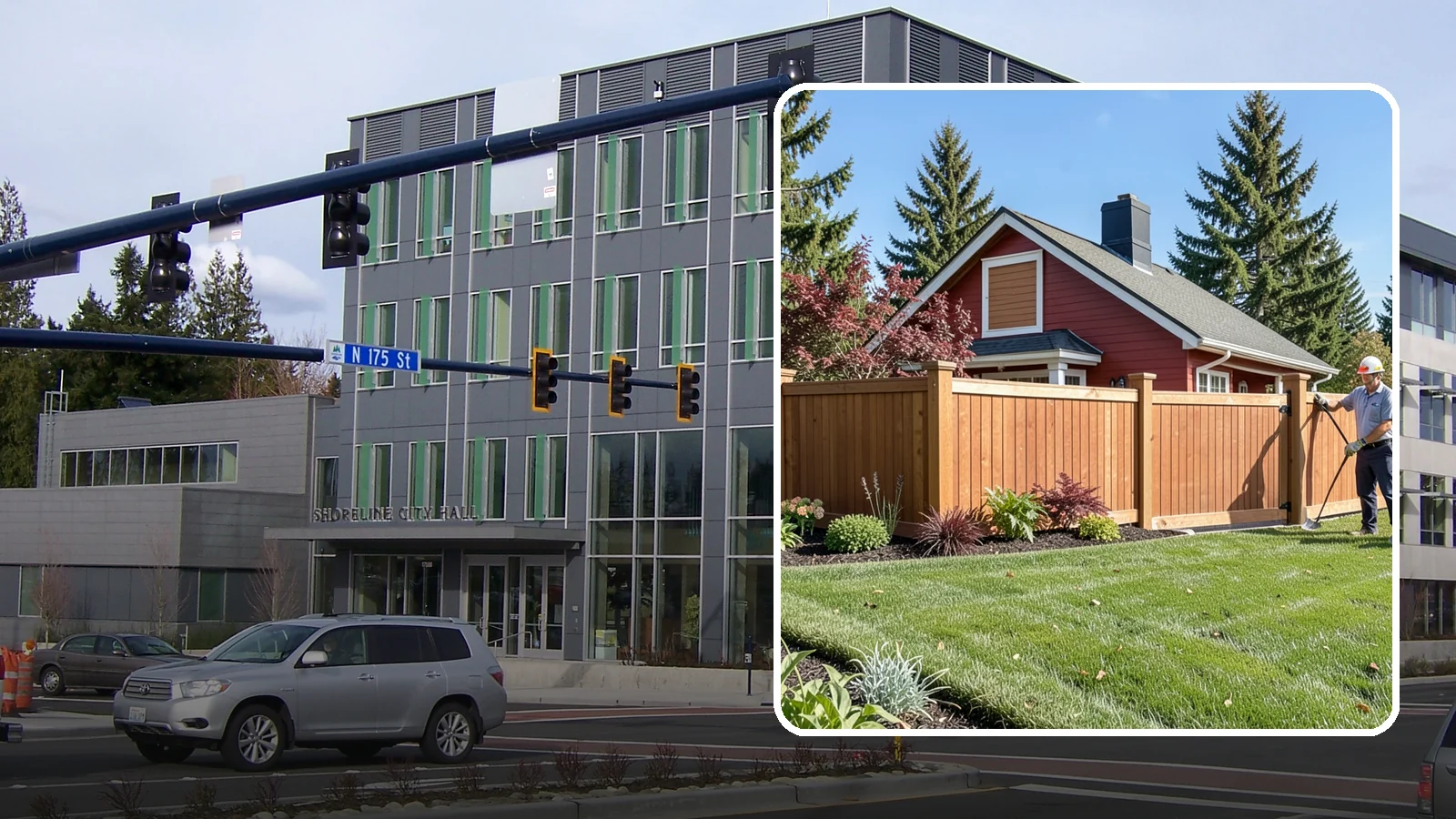 Wood Fence Installation in Shoreline, King County, WA - We build classic wood fences using Western red cedar and treated framing chosen to stand up to Puget Sound weather.