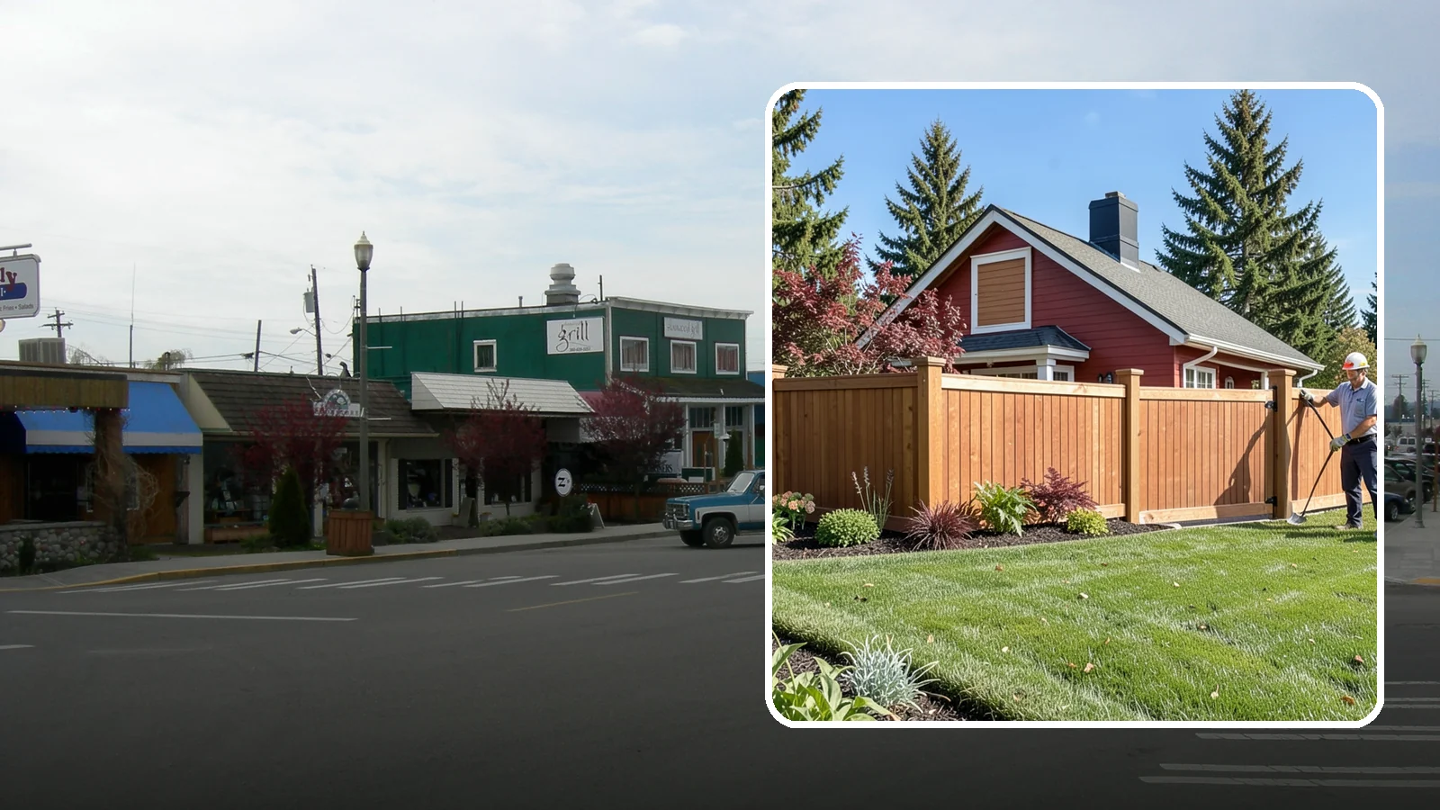 Wood Fence Installation in Stanwood, Snohomish County, WA - We build classic wood fences using Western red cedar and treated framing chosen to stand up to Puget Sound weather.