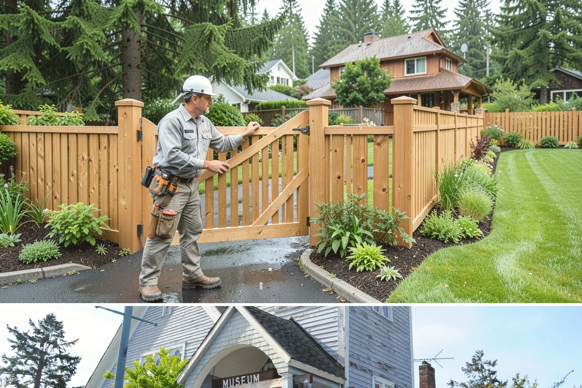 Wood Fence Installation in Steilacoom, Pierce County, WA - Summer and early fall give footings the driest cure, but cedar installs well most of the year with breaks for heavy Northwest...