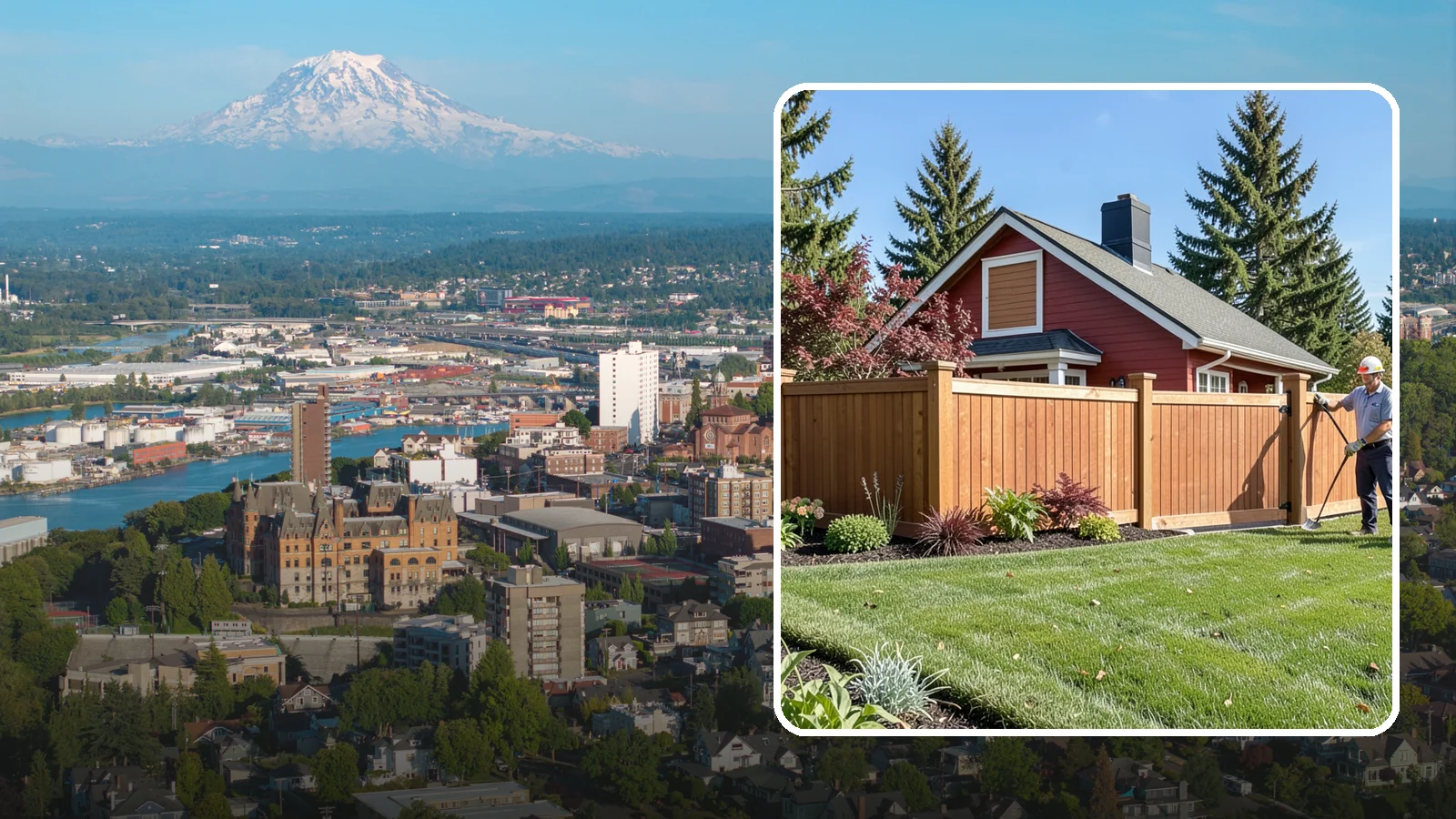 Wood Fence Installation in Tacoma, Pierce County, WA - We build classic wood fences using Western red cedar and treated framing chosen to stand up to Puget Sound weather.