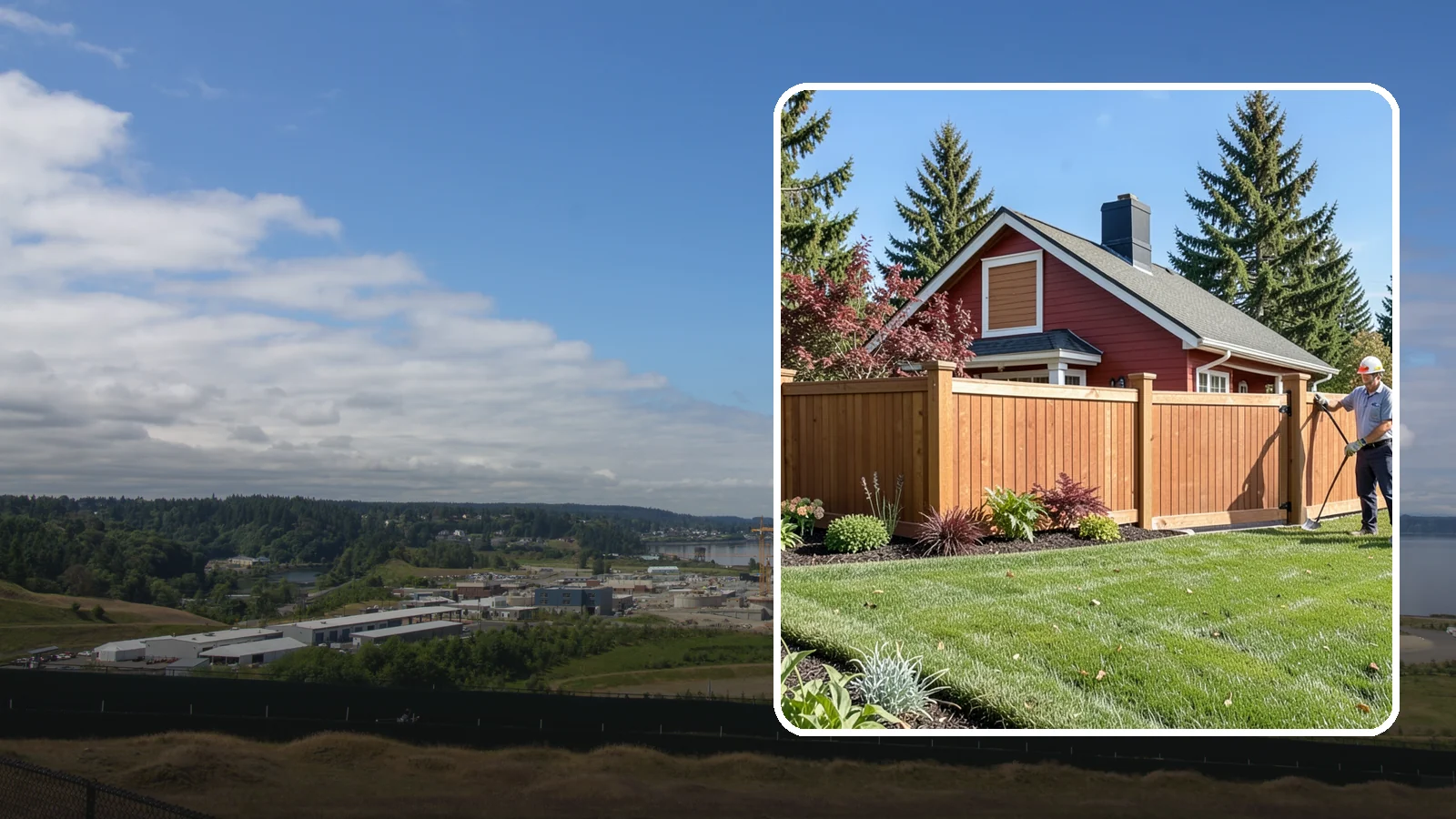 Wood Fence Installation in University Place, Pierce County, WA - We build classic wood fences using Western red cedar and treated framing chosen to stand up to Puget Sound weather.