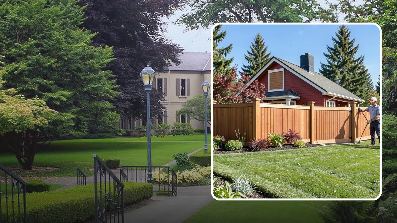 Wood Fence Installation in Woodinville, King County, WA - We build classic wood fences using Western red cedar and treated framing chosen to stand up to Puget Sound weather.
