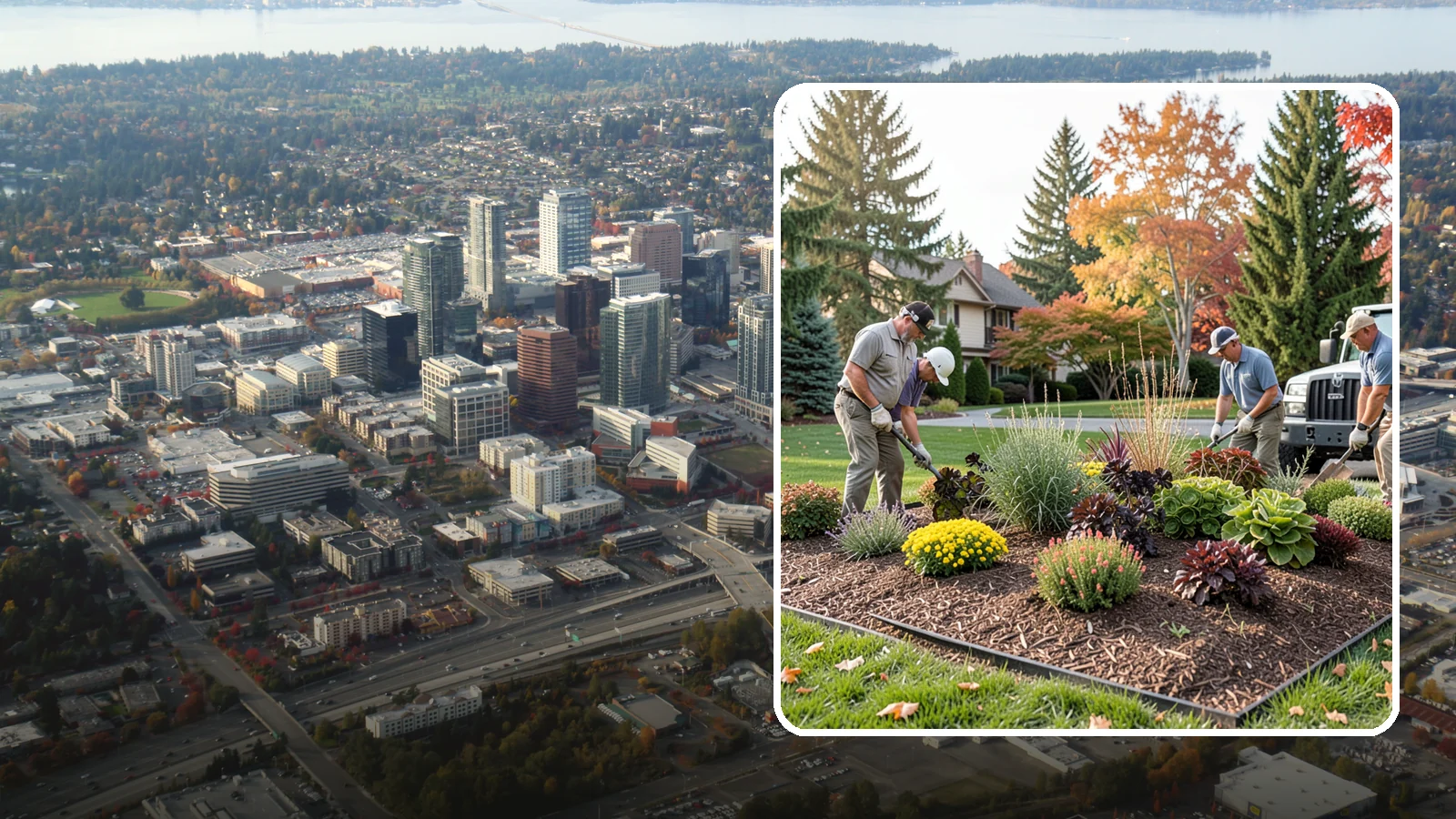 Xeriscaping in Bellevue, King County, WA - Water-wise xeriscape design and installation that creates a beautiful landscape needing little irrigation.