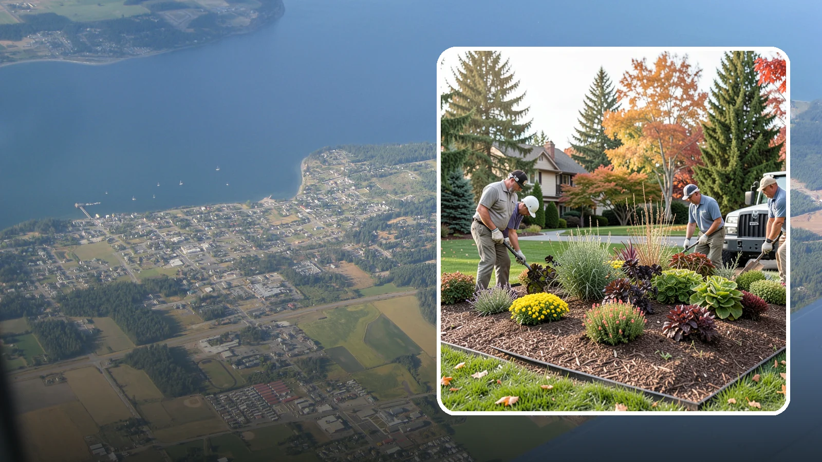 Xeriscaping in Coupeville, Island County, WA - Water-wise xeriscape design and installation that creates a beautiful landscape needing little irrigation.