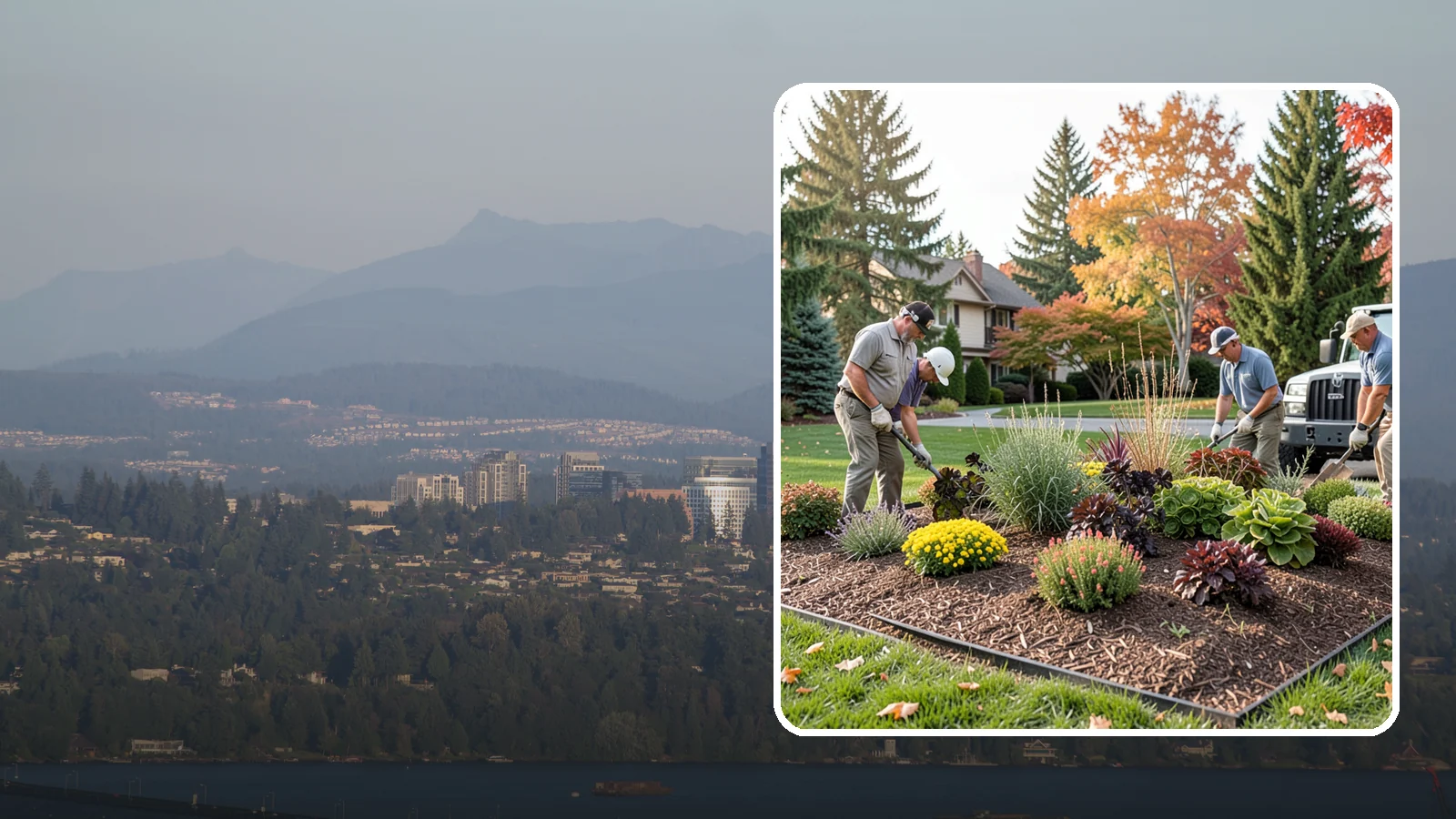 Xeriscaping in Medina, King County, WA - Water-wise xeriscape design and installation that creates a beautiful landscape needing little irrigation.