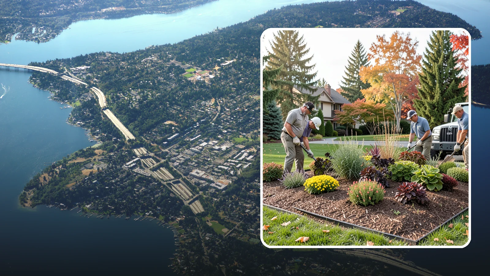 Xeriscaping in Mercer Island, King County, WA - Water-wise xeriscape design and installation that creates a beautiful landscape needing little irrigation.