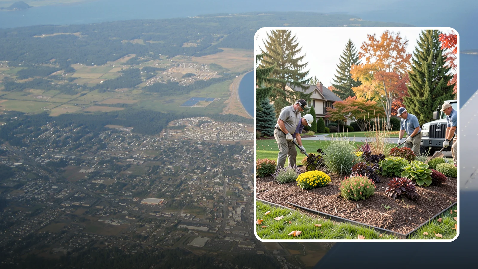 Xeriscaping in Oak Harbor, Island County, WA - Water-wise xeriscape design and installation that creates a beautiful landscape needing little irrigation.