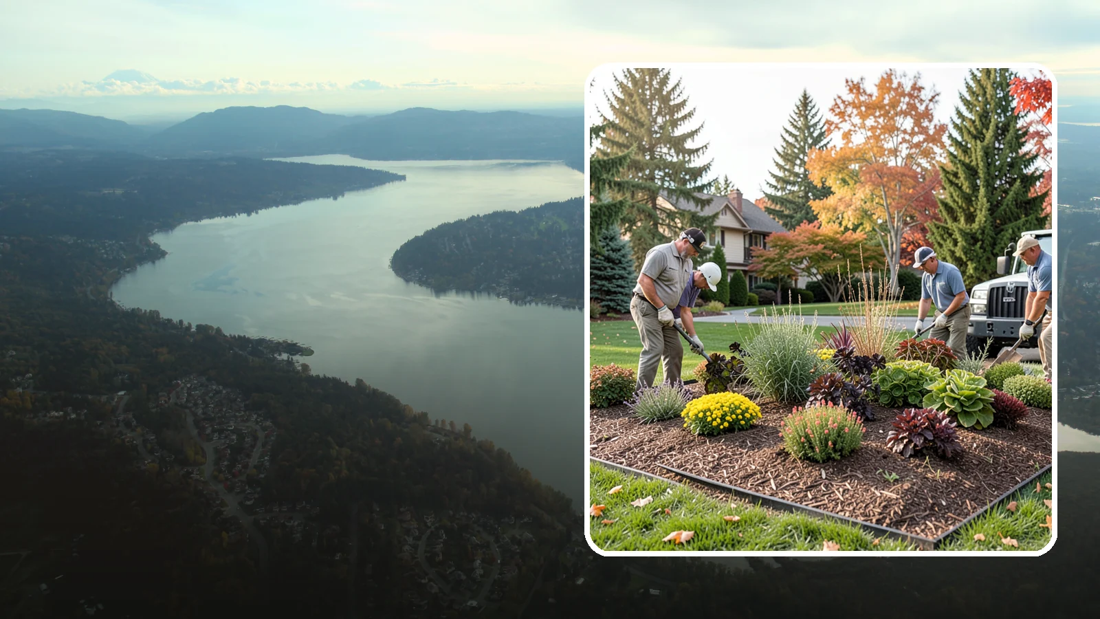 Xeriscaping in Sammamish, King County, WA - Water-wise xeriscape design and installation that creates a beautiful landscape needing little irrigation.