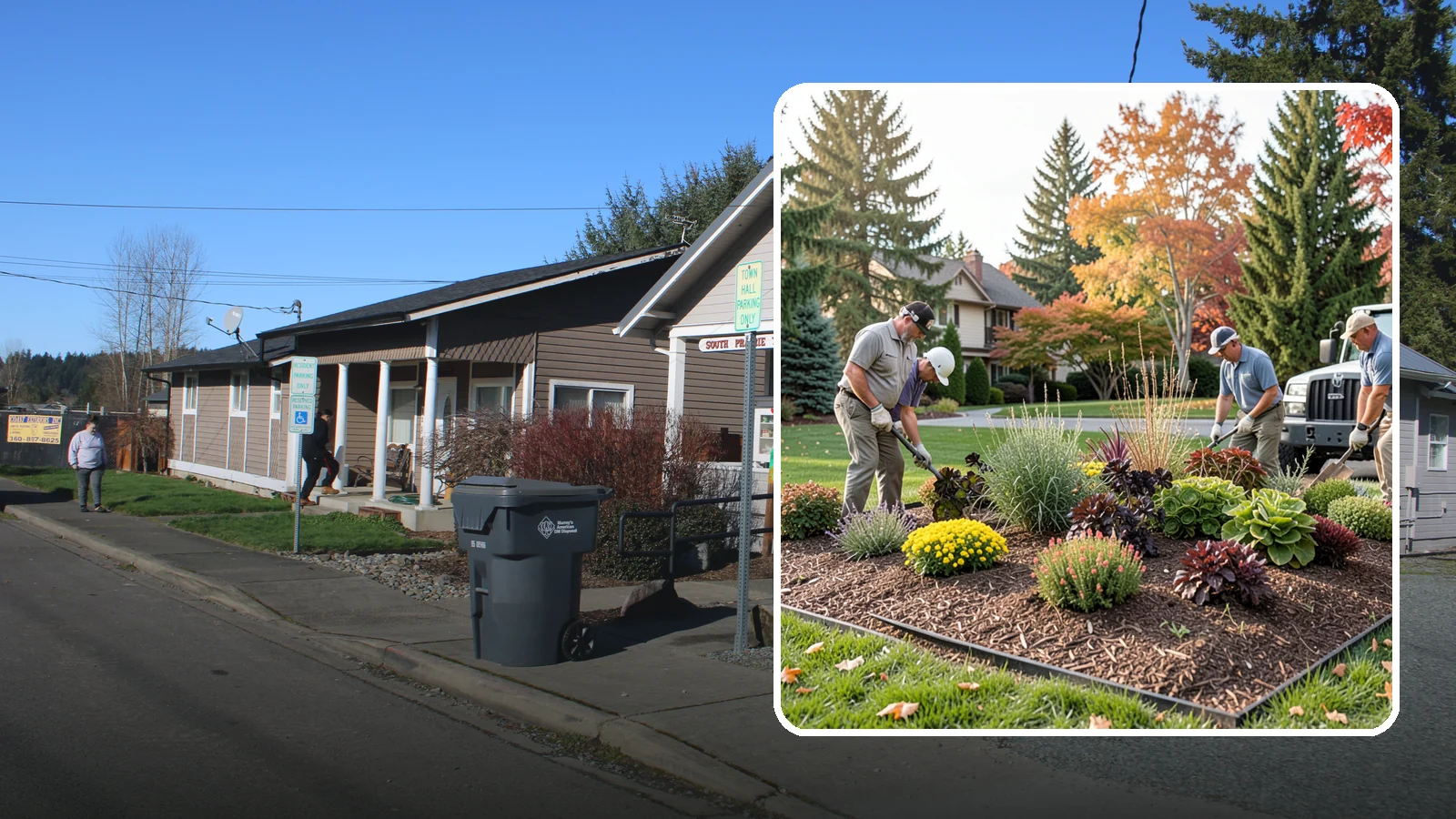 Xeriscaping in South Prairie, Pierce County, WA - Water-wise xeriscape design and installation that creates a beautiful landscape needing little irrigation.
