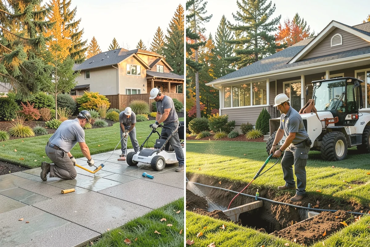 Yard Drainage Correction in Anacortes, Skagit County, WA - Assess the full lot grade and all wet areas
