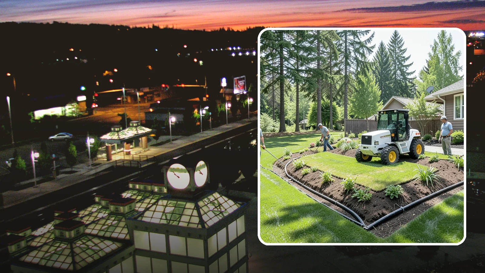 Yard Drainage Correction in Auburn, King County, WA - We correct overall yard drainage by reshaping grade and installing drains so water flows away from structures instead of pooling.