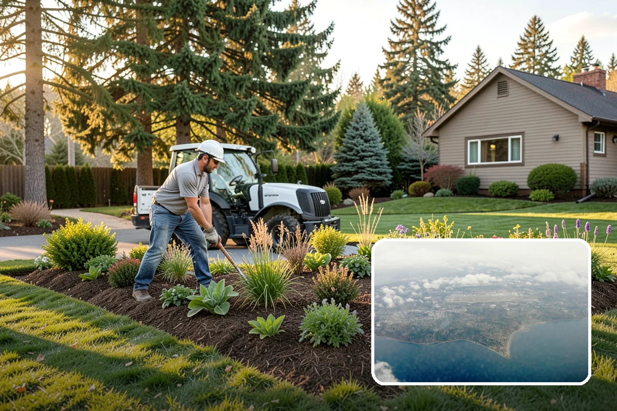 Yard Drainage Correction in Burien, King County, WA - Comprehensive whole-property drainage fix