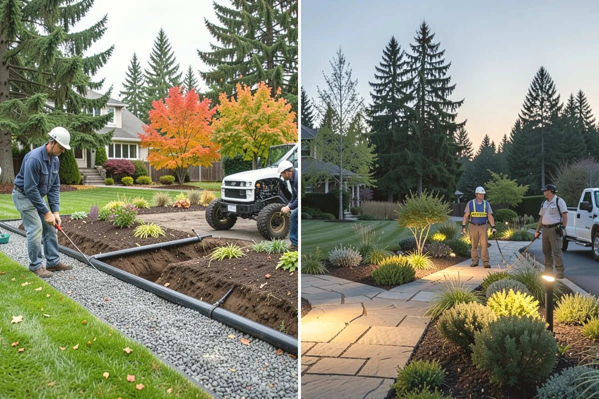 Yard Drainage Correction in Burien, King County, WA - Assess the full lot grade and all wet areas