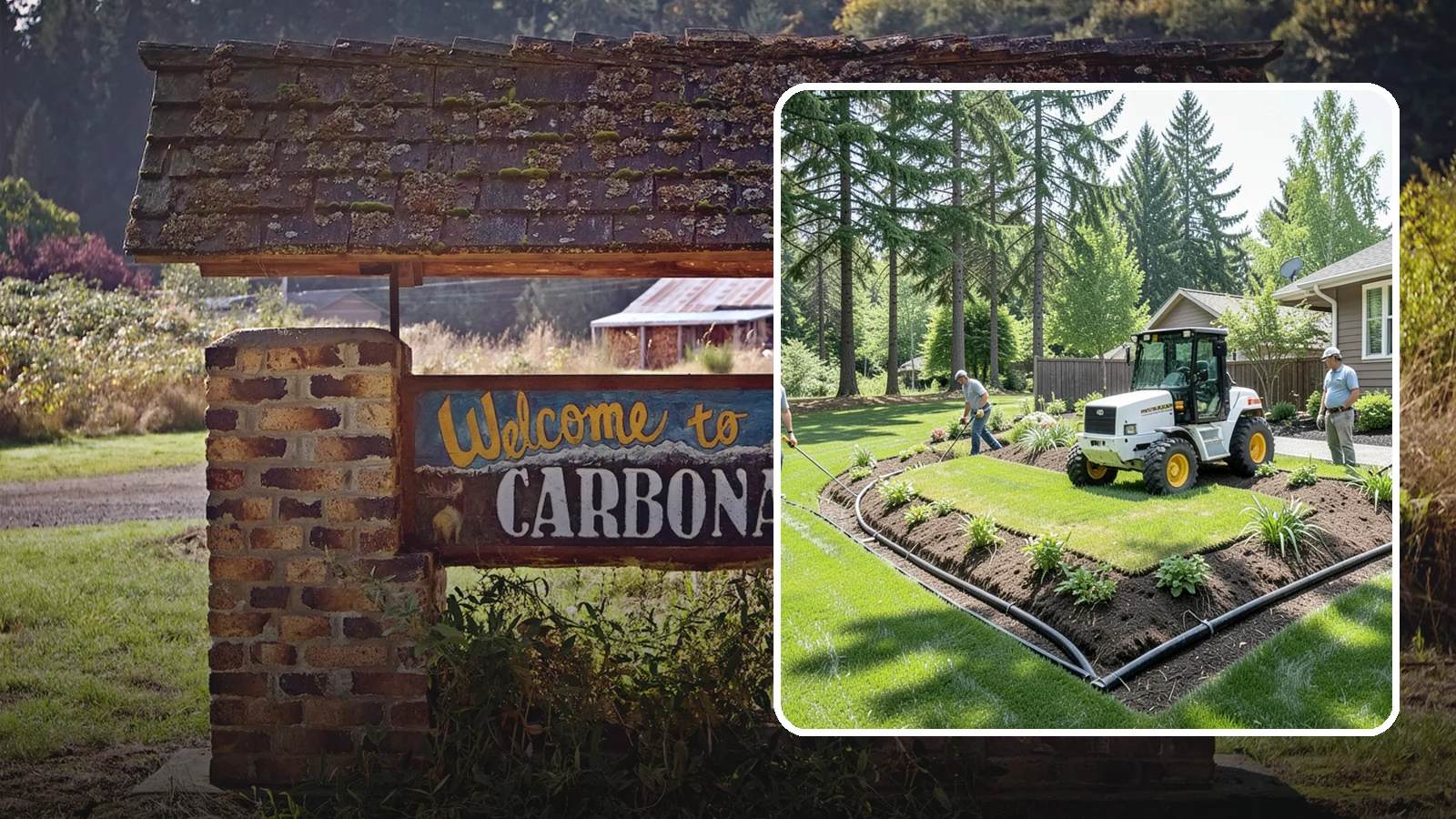 Yard Drainage Correction in Carbonado, Pierce County, WA - We correct overall yard drainage by reshaping grade and installing drains so water flows away from structures instead of pooling.