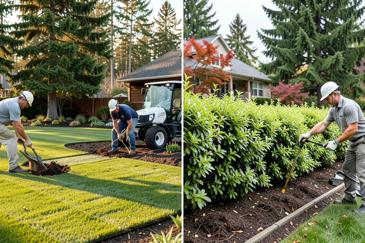 Yard Drainage Correction in Clyde Hill, King County, WA - Assess the full lot grade and all wet areas