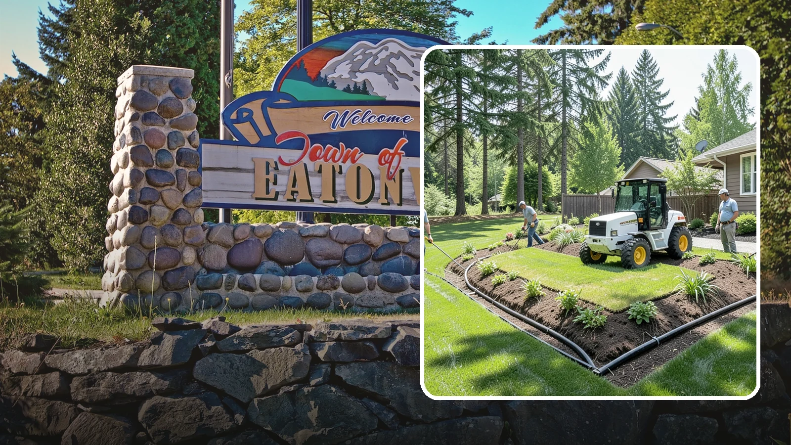 Yard Drainage Correction in Eatonville, Pierce County, WA - We correct overall yard drainage by reshaping grade and installing drains so water flows away from structures instead of pooling.
