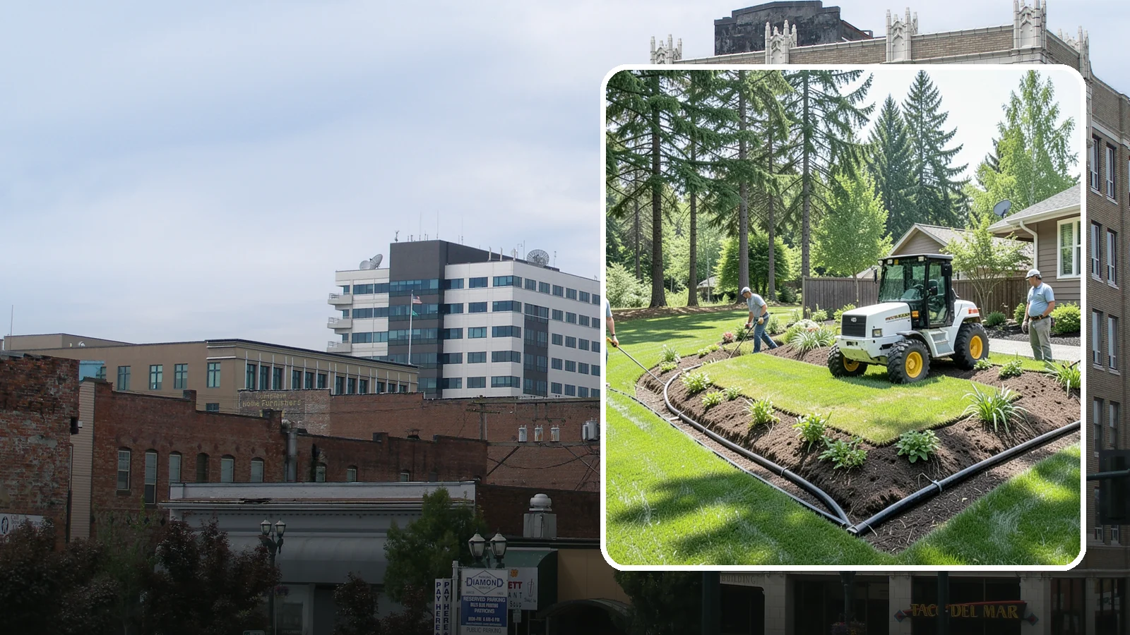 Yard Drainage Correction in Everett, Snohomish County, WA - We correct overall yard drainage by reshaping grade and installing drains so water flows away from structures instead of pooling.