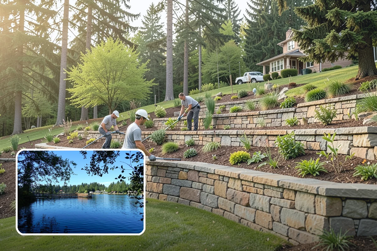 Yard Drainage Correction in Federal Way, King County, WA - Comprehensive whole-property drainage fix