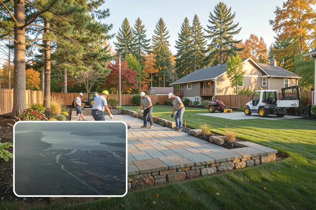 Yard Drainage Correction in Fife, Pierce County, WA - Comprehensive whole-property drainage fix