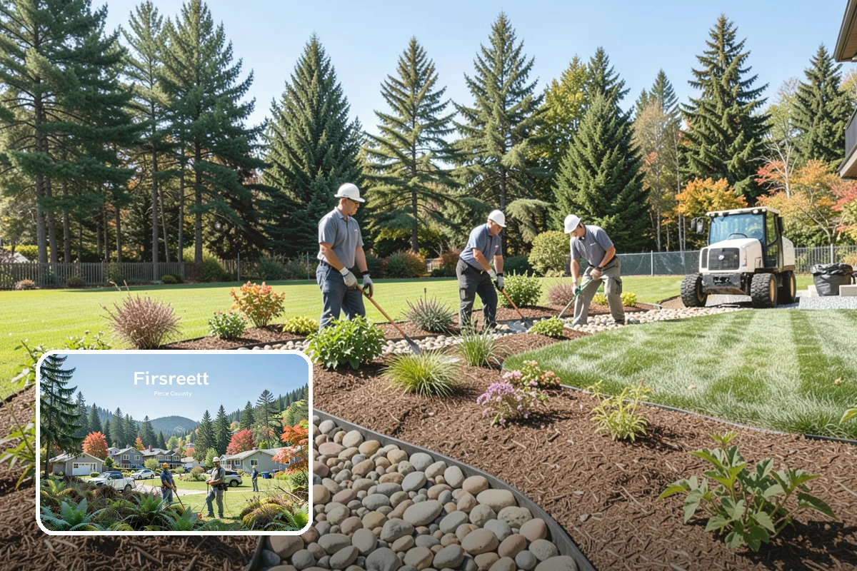 Yard Drainage Correction in Fircrest, Pierce County, WA - Comprehensive whole-property drainage fix