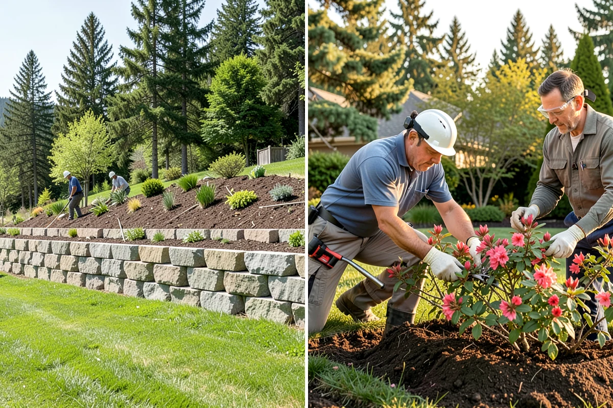 Yard Drainage Correction in Gig Harbor, Pierce County, WA - Assess the full lot grade and all wet areas