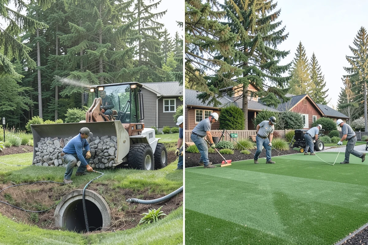 Yard Drainage Correction in Hamilton, Skagit County, WA - Assess the full lot grade and all wet areas