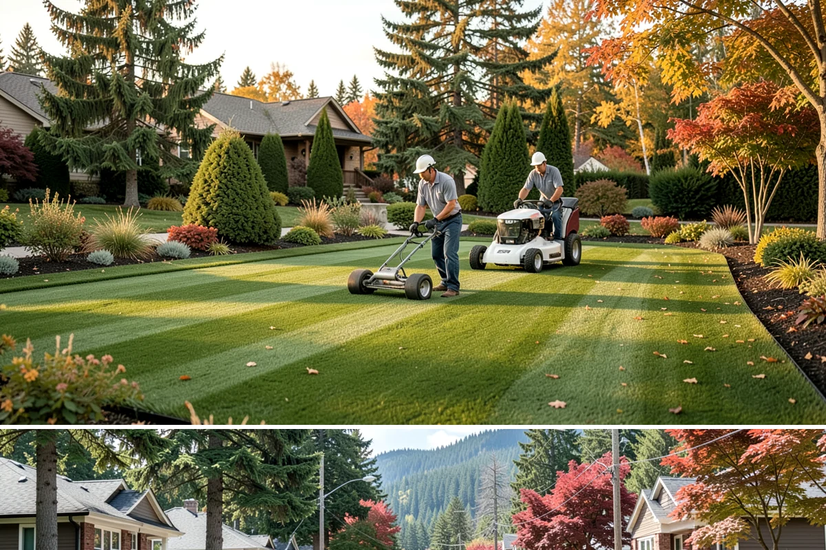 Yard Drainage Correction in Hunts Point, King County, WA - Best performed in late spring through early fall when soils are workable for major regrading and new turf establishes before...
