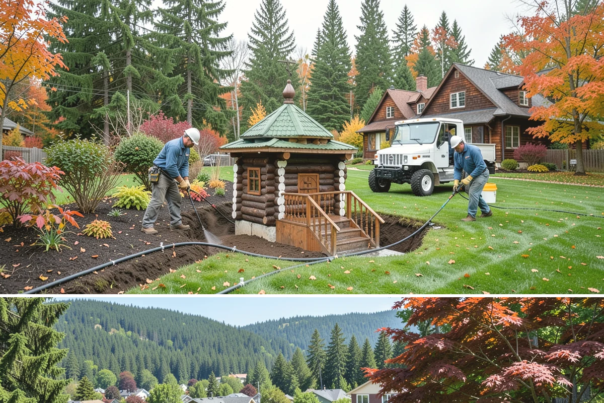 Yard Drainage Correction in Index, Snohomish County, WA - Best performed in late spring through early fall when soils are workable for major regrading and new turf establishes before...