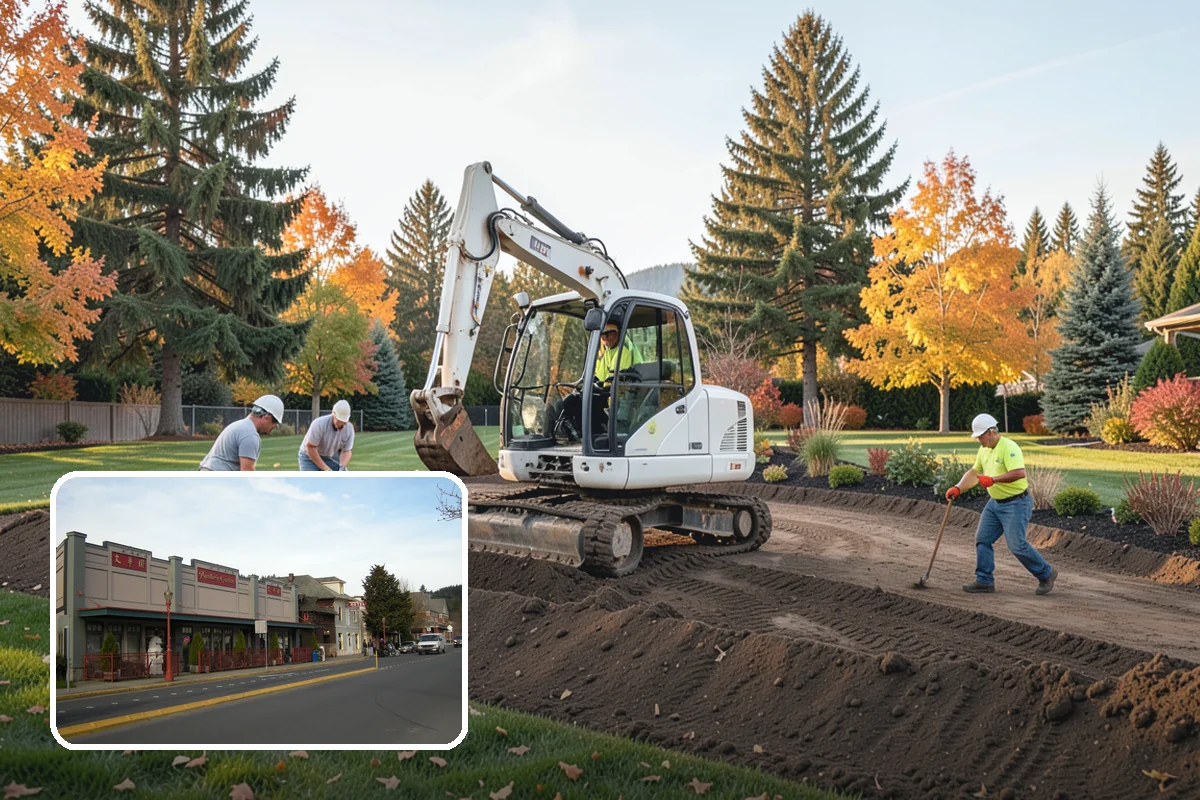 Yard Drainage Correction in Issaquah, King County, WA - Comprehensive whole-property drainage fix