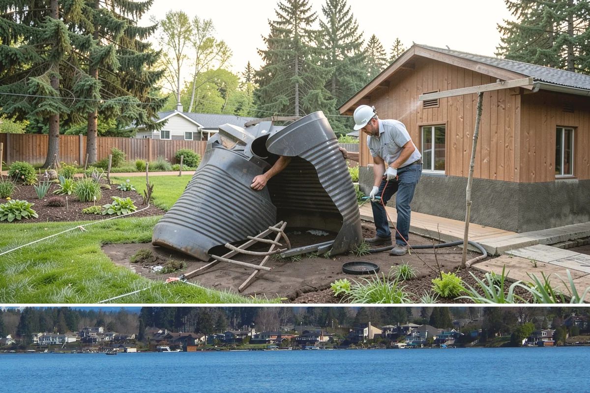 Yard Drainage Correction in Lake Stevens, Snohomish County, WA - Best performed in late spring through early fall when soils are workable for major regrading and new turf establishes before...