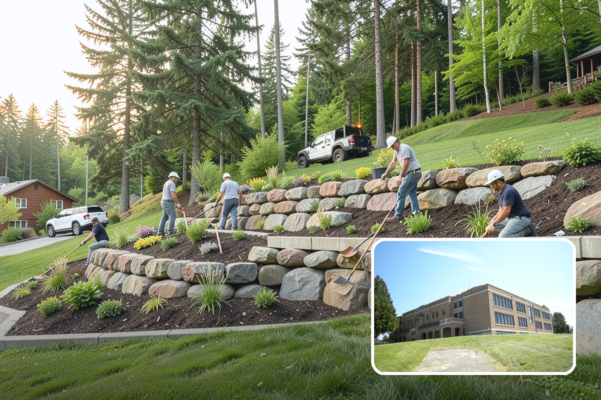 Yard Drainage Correction in Maple Valley, King County, WA - Comprehensive whole-property drainage fix