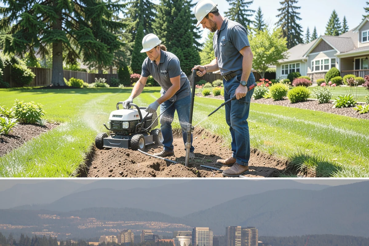 Yard Drainage Correction in Medina, King County, WA - Best performed in late spring through early fall when soils are workable for major regrading and new turf establishes before...