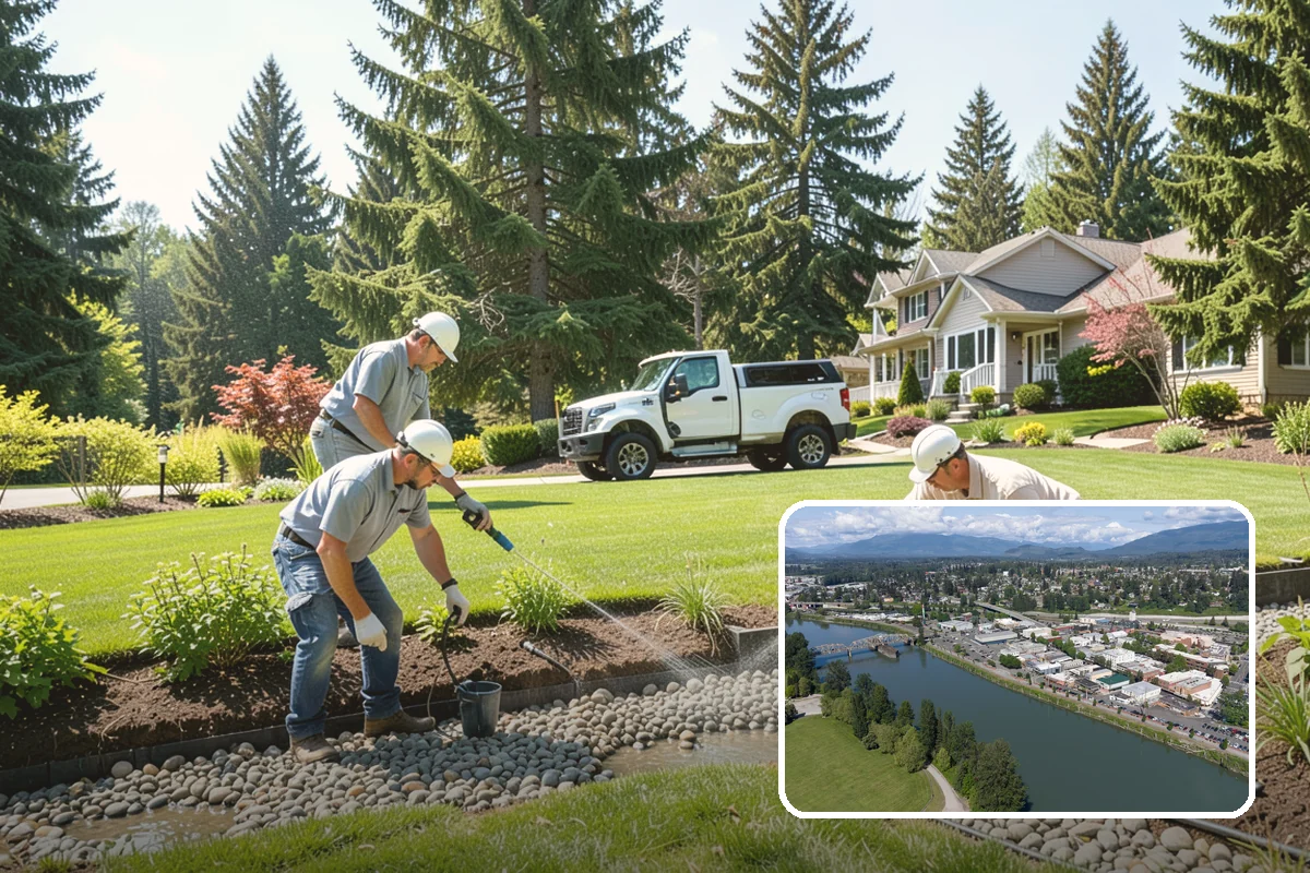 Yard Drainage Correction in Mount Vernon, Skagit County, WA - Comprehensive whole-property drainage fix